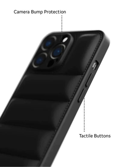 Black Smart Puffer Case for One Plus Phones